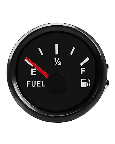 0-30 ohm 2" Fuel Gauge Fit for Cars Truck Boat Motorcycles Yachts Fuel Black