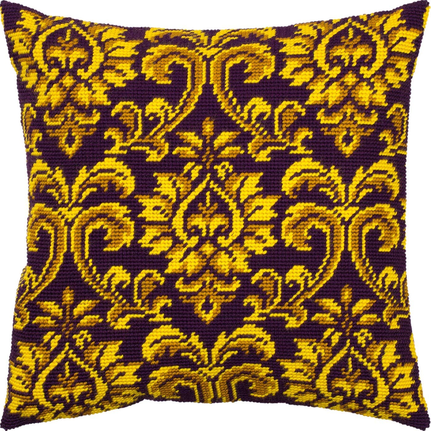 Royal Tapestry. Needlepoint Kit. Throw Pillow 16×16 Inches. Printed Tapestry ...