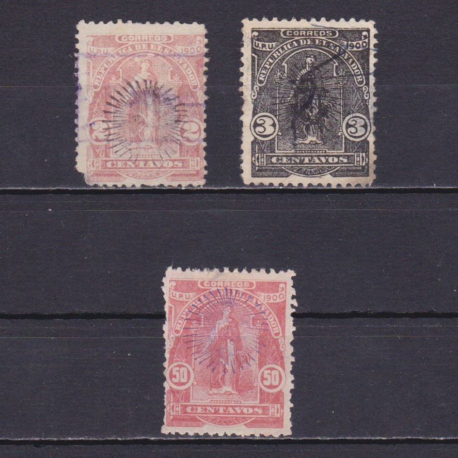 EL SALVADOR 1900, Sc# 263-269, CV $21, Part set, Used/MH