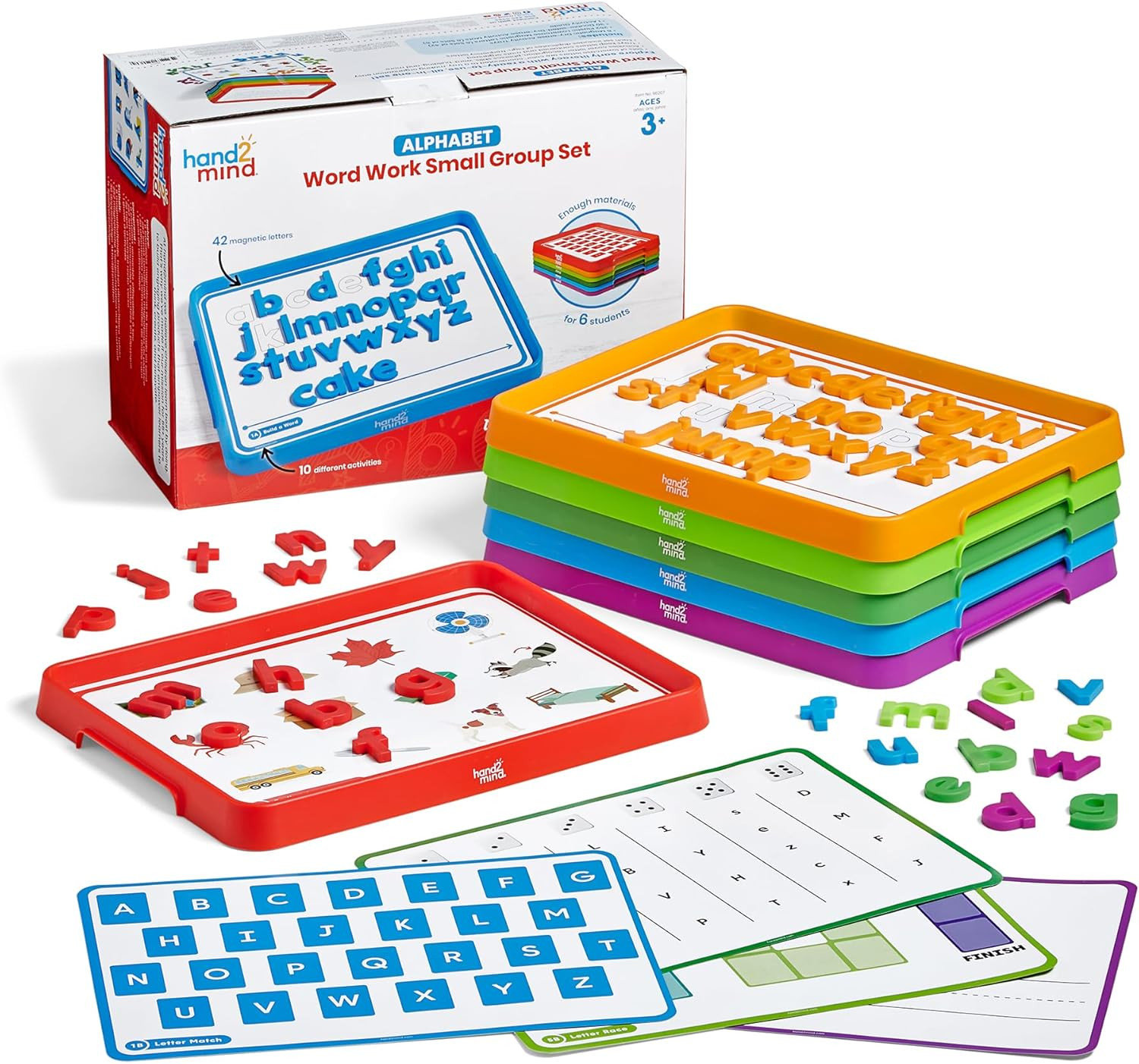 Alphabet Word Work Small Group Set, Lowercase Magnetic Letters, Magnetic Letter 