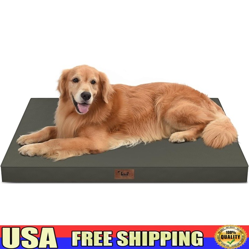 Waterproof Orthopedic Dog Bed XL Egg Crate Foam Removable Cover Portable New