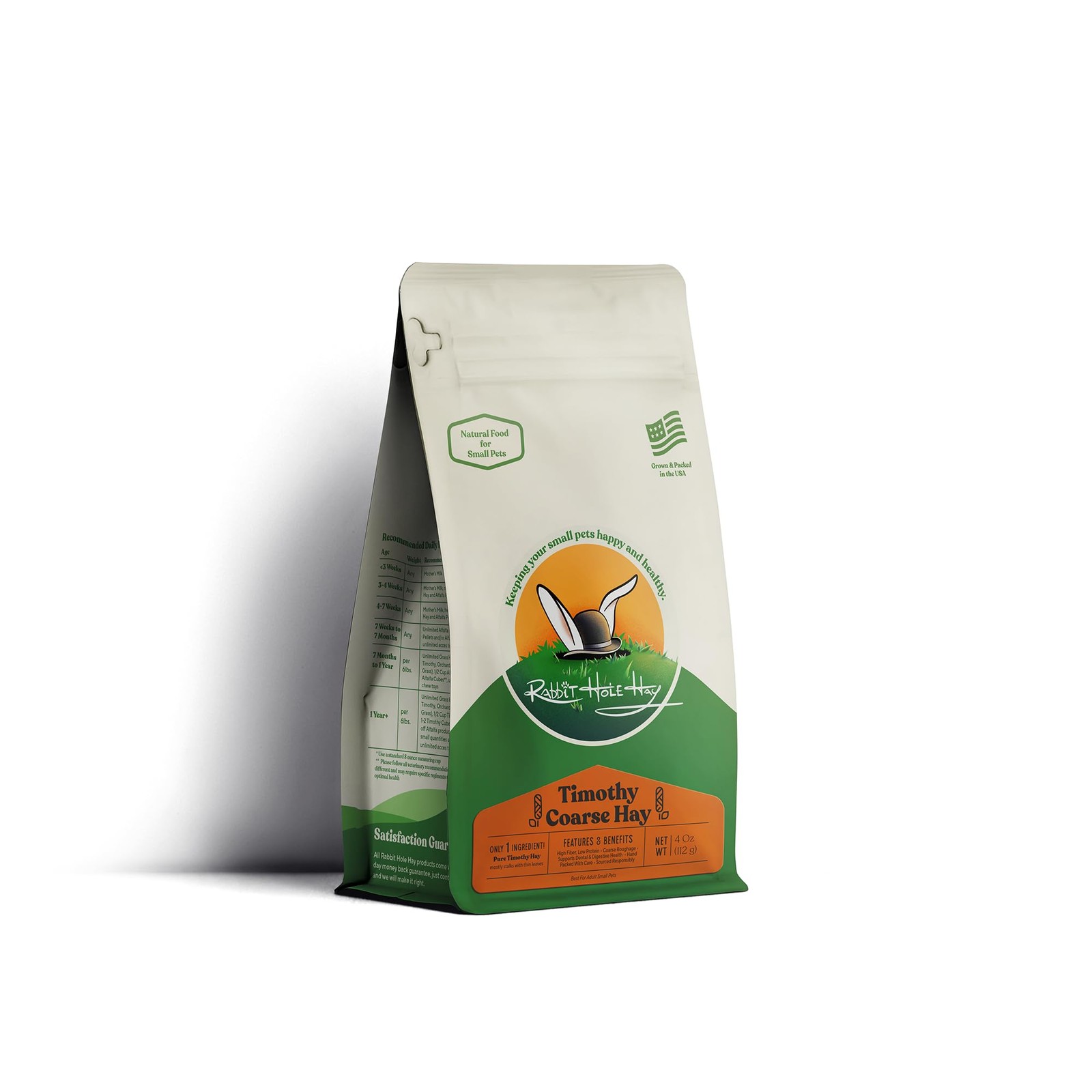 - Ultra Premium Coarse Timothy Hay for Small Pets - 12 oz Pack - Hand-Sorted