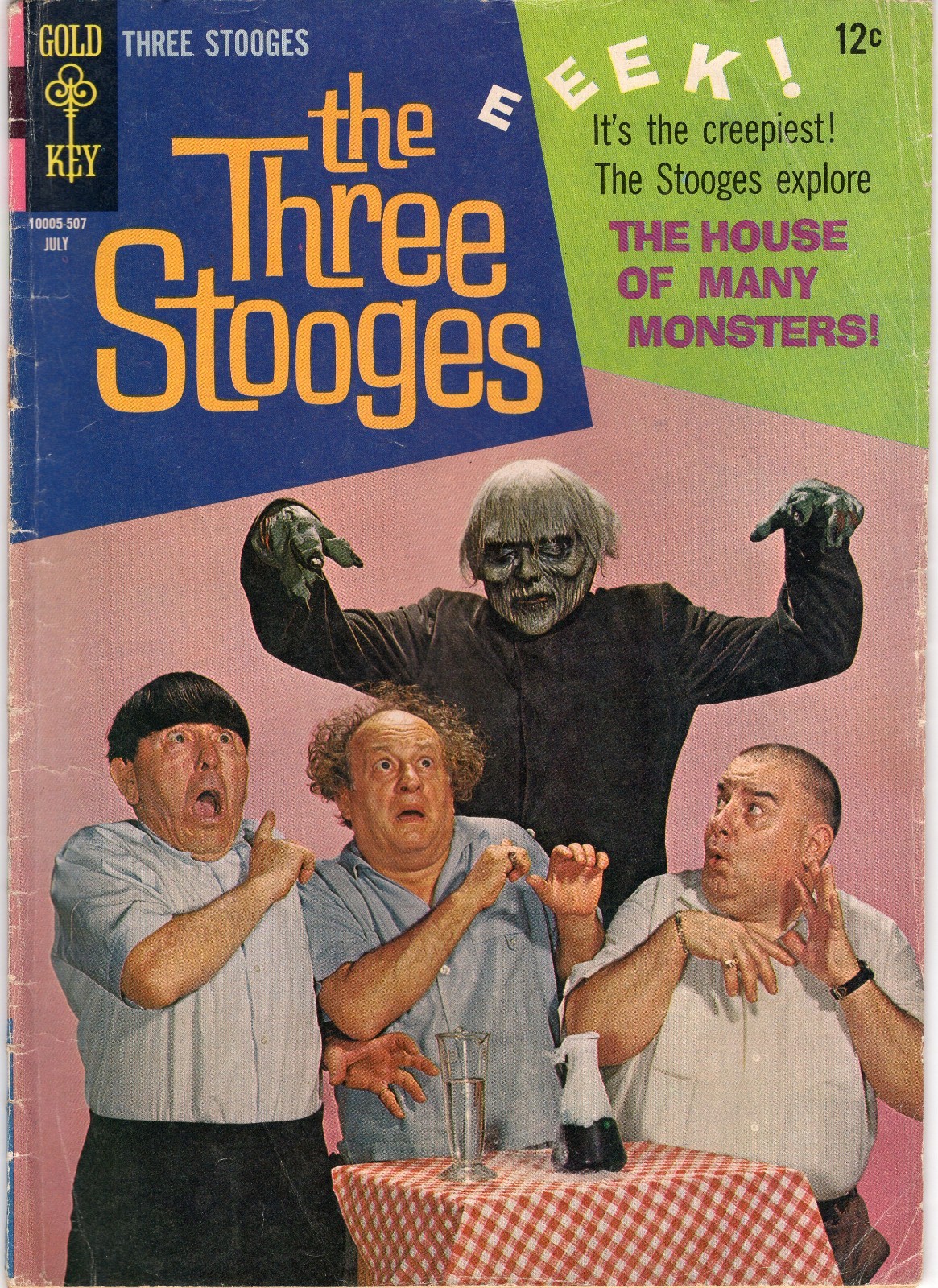 Three Stooges #24 Gold Key 1965 VG