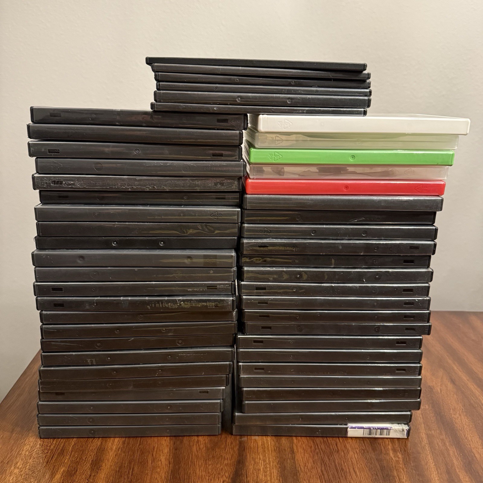 Lot of 52 Empty DVD Cases Single Disc Standard CD Replacement