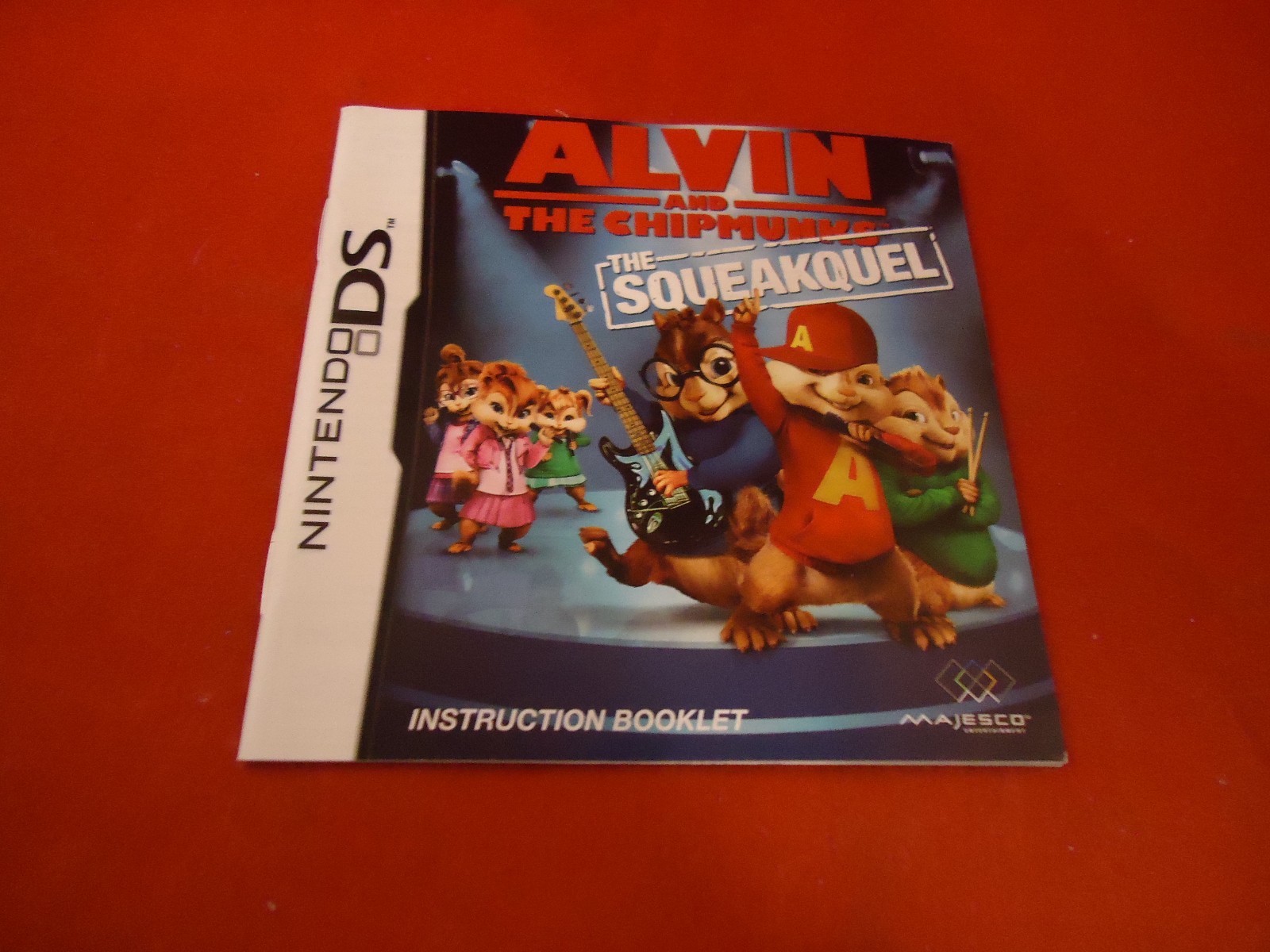 Alvin And The Chipmunks The Squeakquel Nintendo DS Instruction Manual Booklet