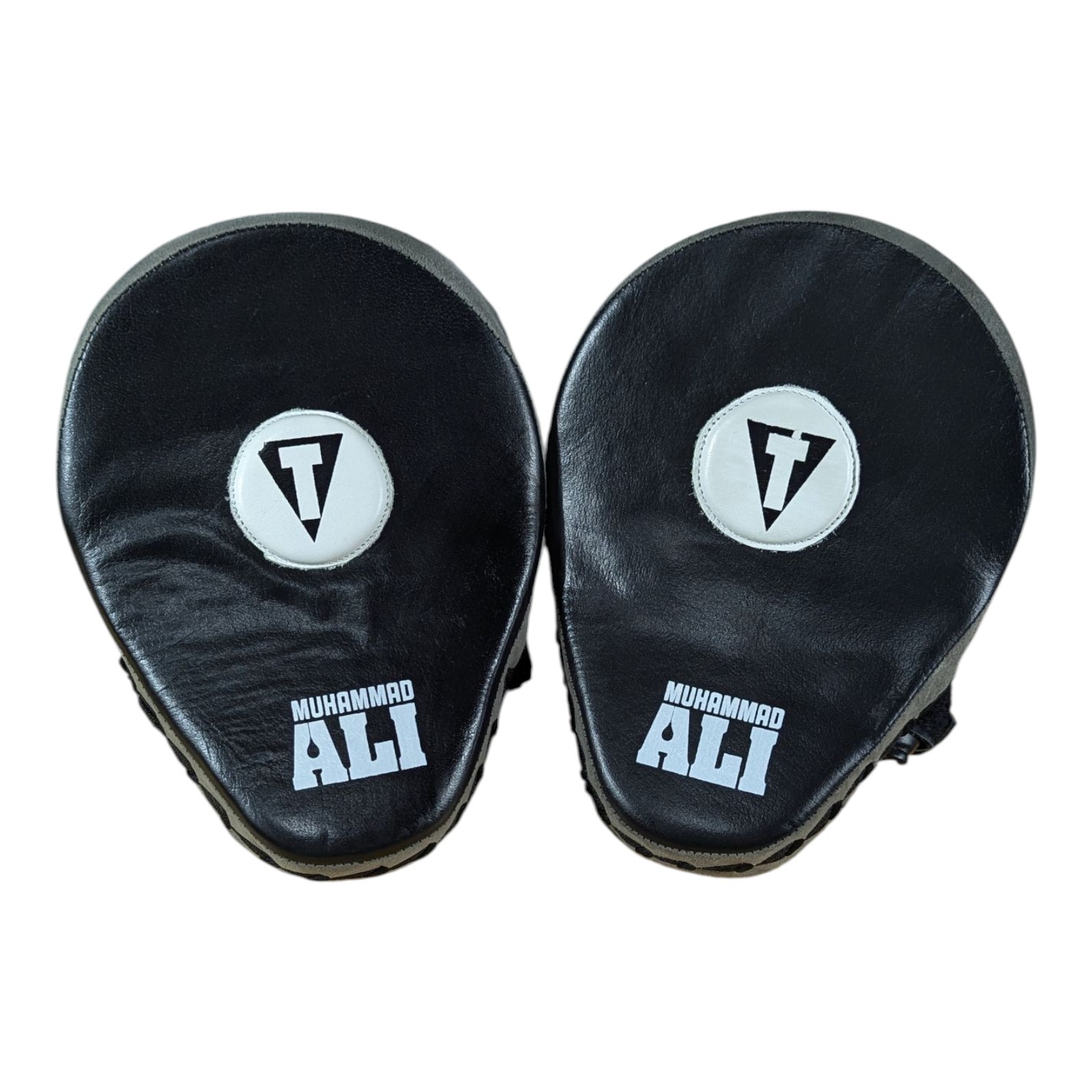 Title Boxing Leather Punch Mitts Muhammad Ali Focus Pads Black