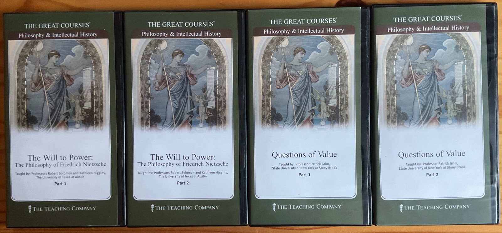 Great Courses Will To Power Nietzsche & Questions Of Value 4 DVD’s + Guidebooks