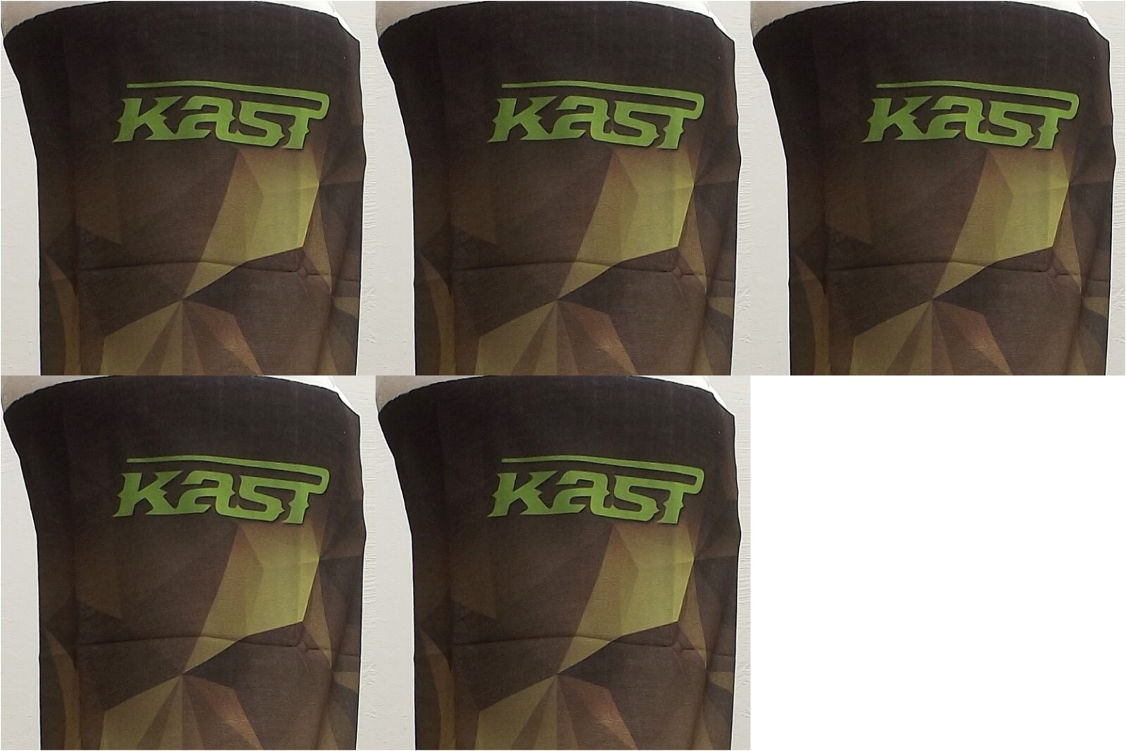 Lot of 5 Kast Extreme Fishing Gear Banditos / Neck Gaiters Camo Green  NWT in OP