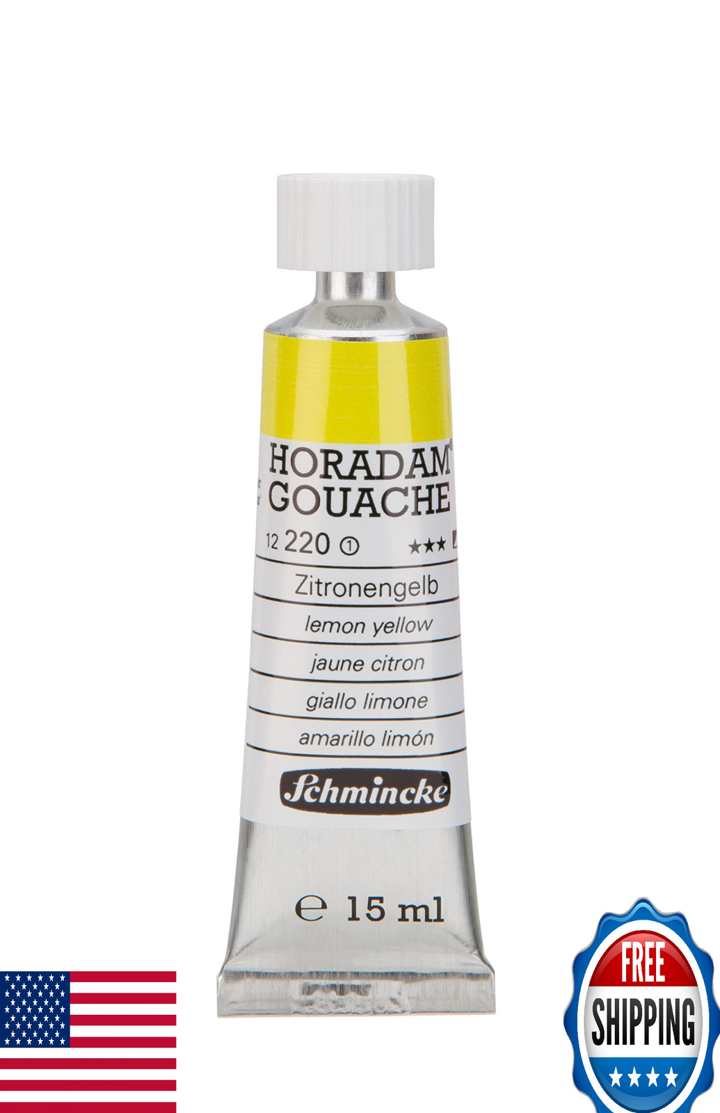 Schmincke HORADAM® Gouache, Vanadium Yellow 222, 15ml, Finest Quality