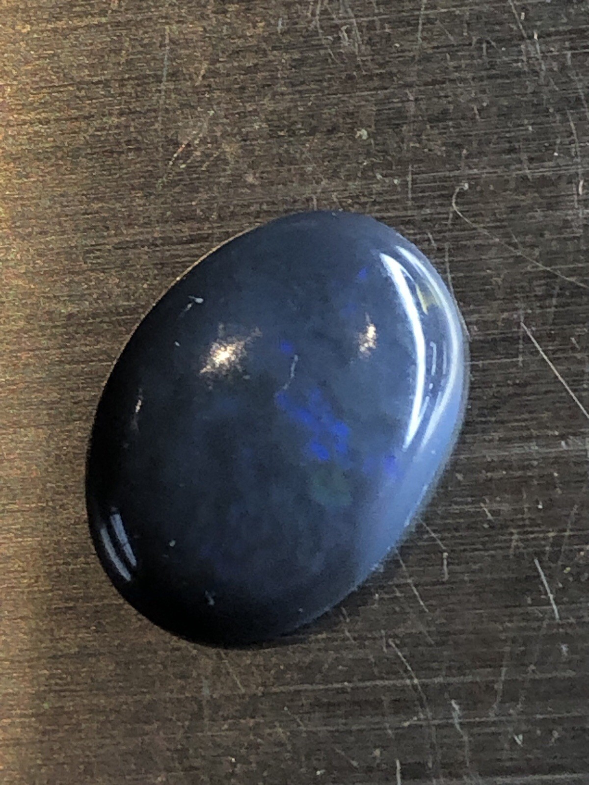 Natural Solid Lightning Ridge Australian Black Opal 4.4 ct