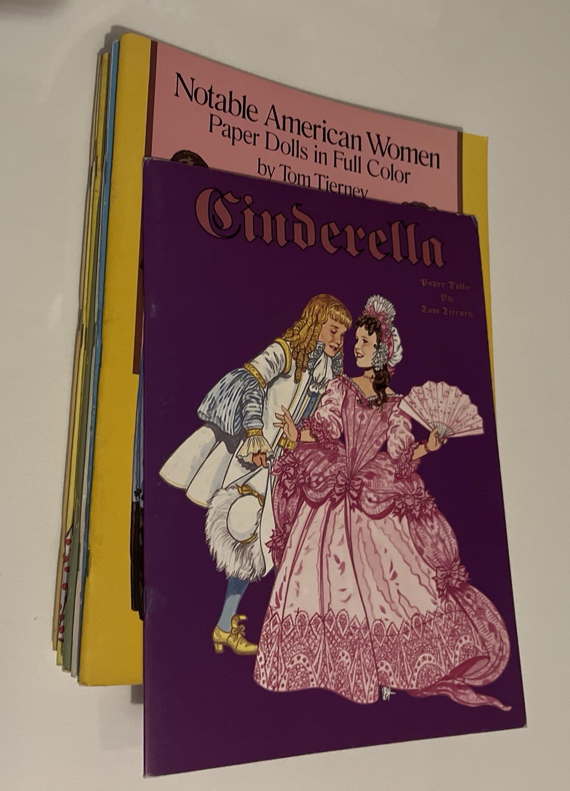 Dover Publications Tom Tierney Paper Doll Books Lot, Vintage Fashion & History