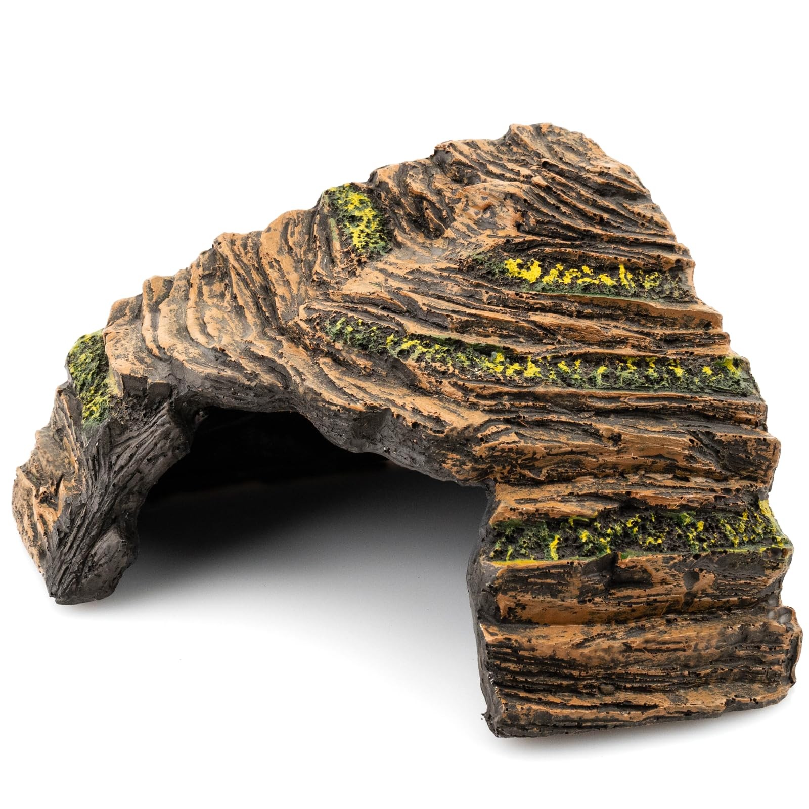 Naturalistic Resin Reptile Hide Cave Terrarium Decor For Snakes Amphibians