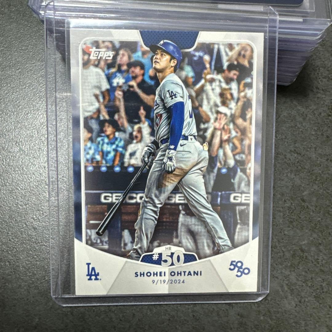Shohei Otani 50/50 Card 50th Anniversary | Baseball Memorabilia Used