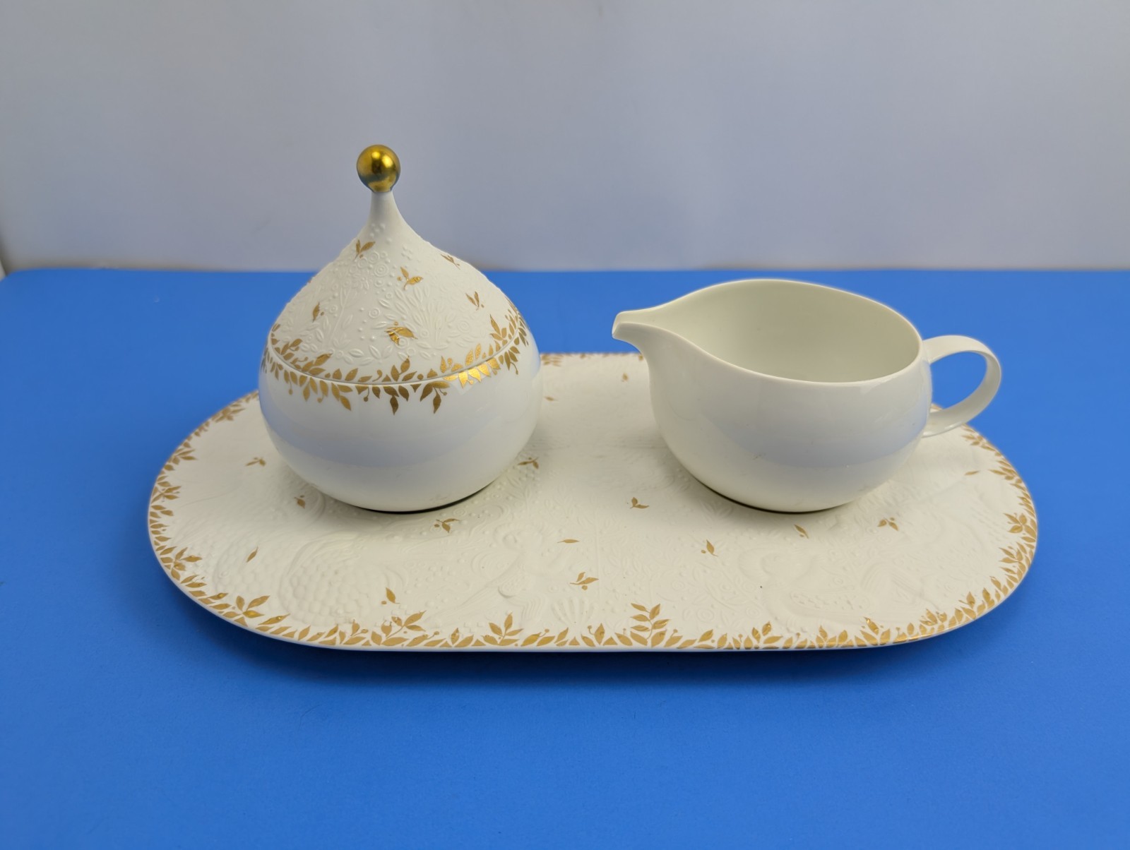 Rosenthal Wiidblad Magic Flute 8" Coffee Creamer + Sugar with Tray Studio Line