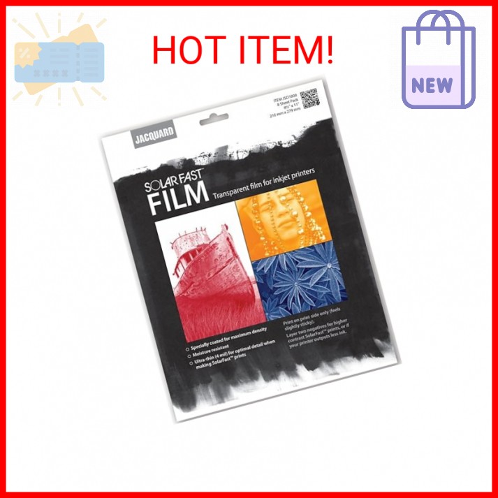 Jacquard Solarfast Dye Film 8.5 X 11 8/Pkg