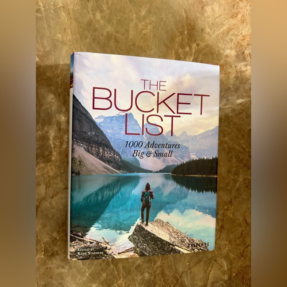 The Bucket List: 1000 Adventures Book vacation book, visit, sights