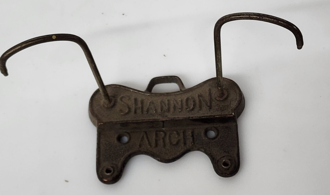 Antique Cast Iron Shannon Arch 2 Hole Prong Receipt Spike