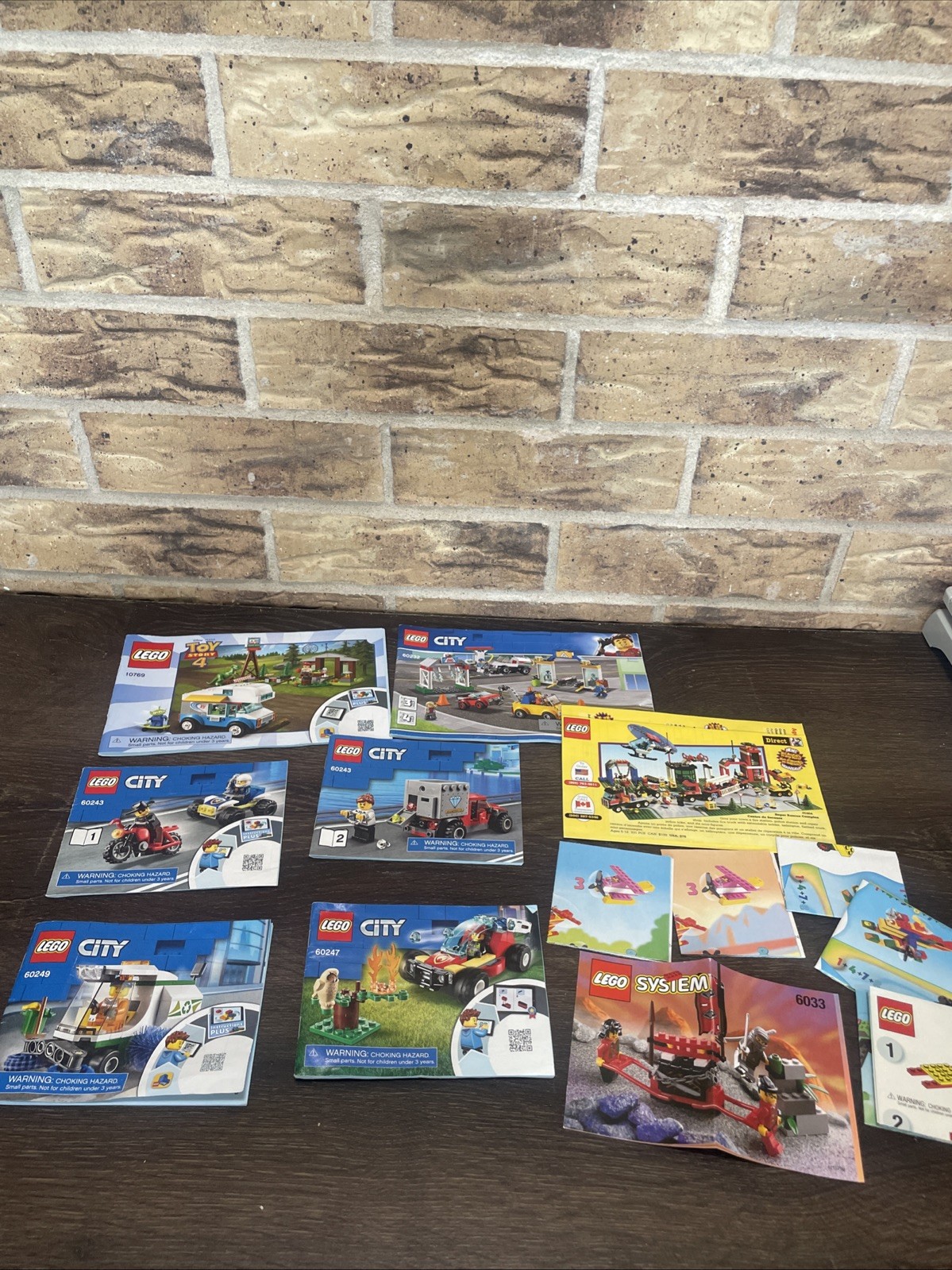 Lot of 12 Vintage Lego System Instructions Manuals City Ninja Toy Story