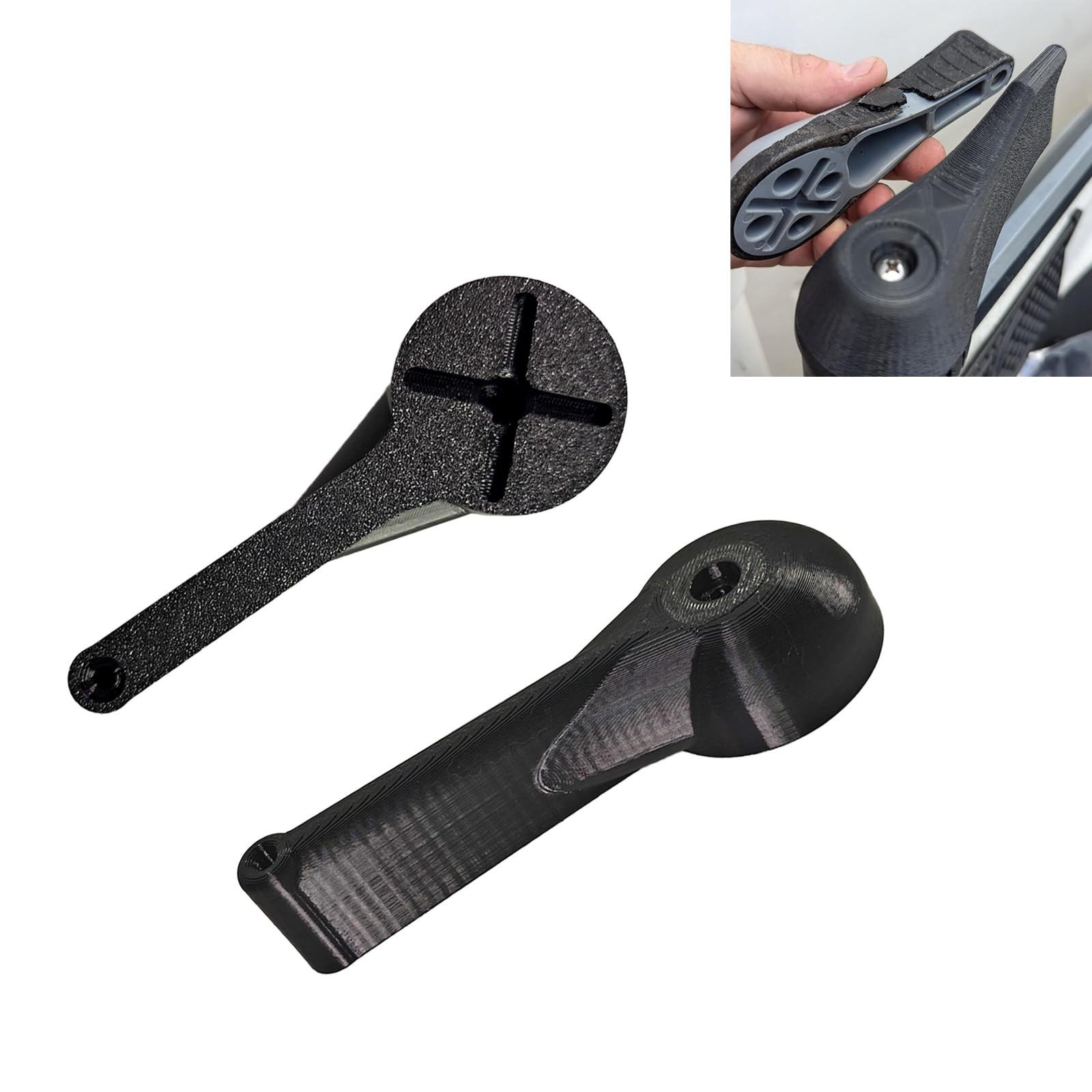 2-Pcs Steering Handle for Hobie Pro Angler, Kayak fit Large, Black 
