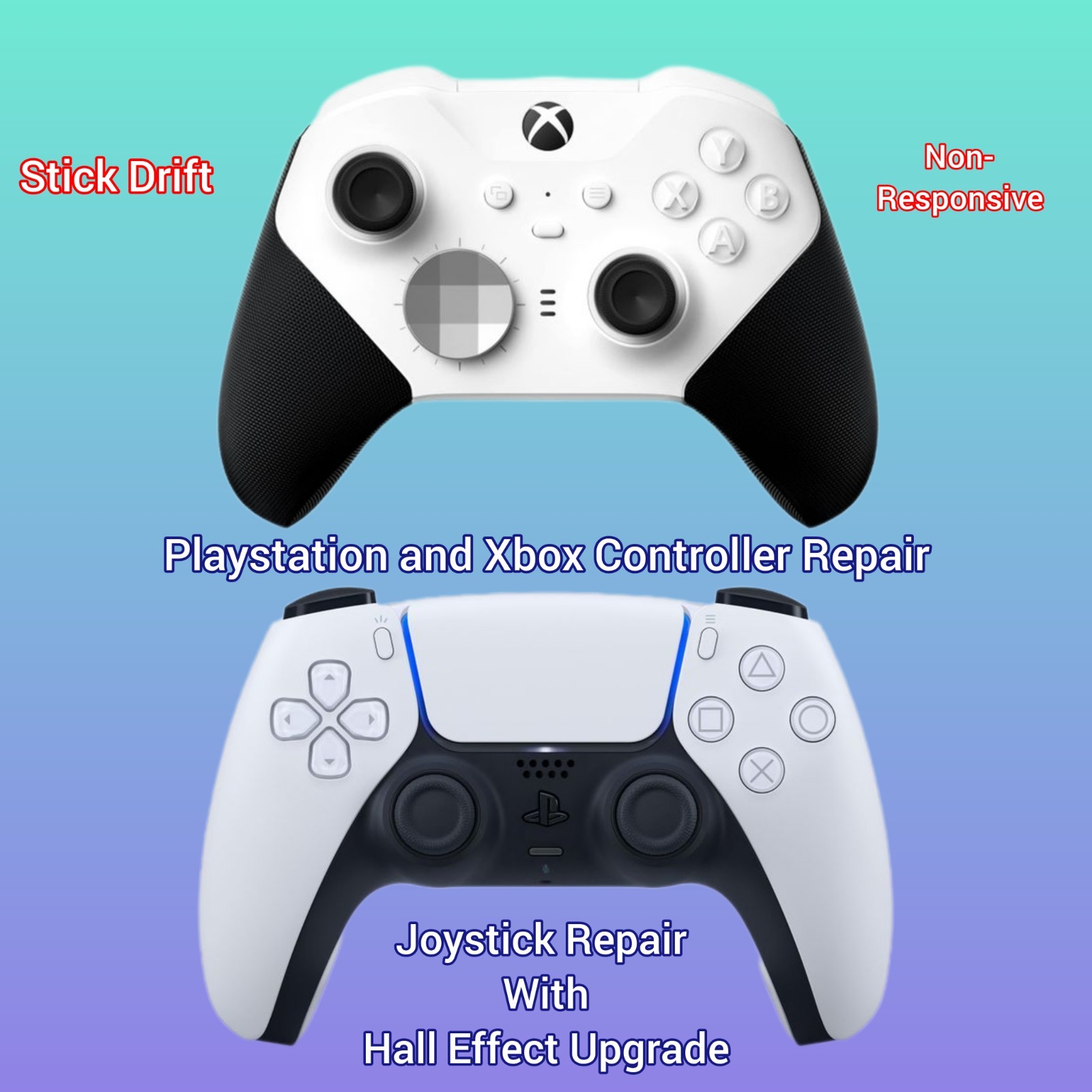 PS5 & Xbox Controller Joystick Repair Service - w/Hall Effect Upgrade