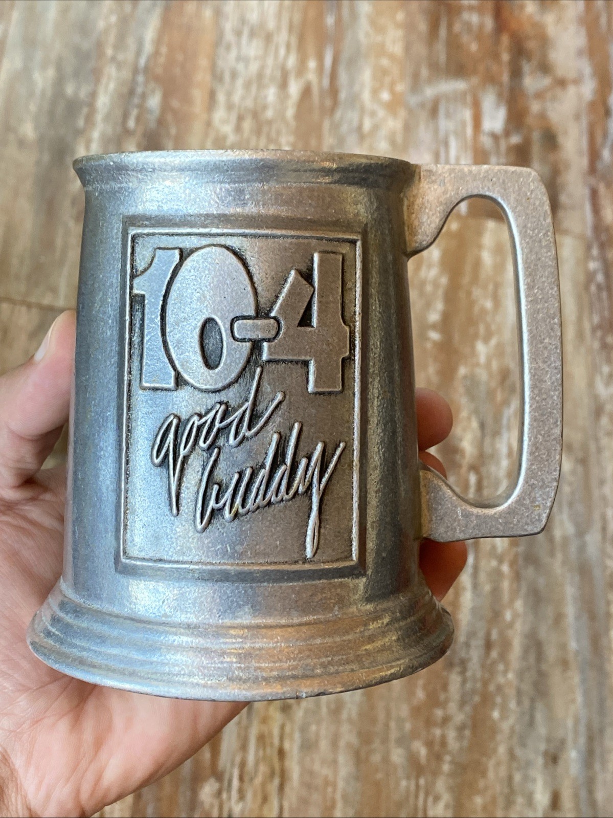 VTG RWP Wilton Pewter Beer Stein Mug Cup Vtg 10-4 Good Buddy CB RADIO TRUCKER