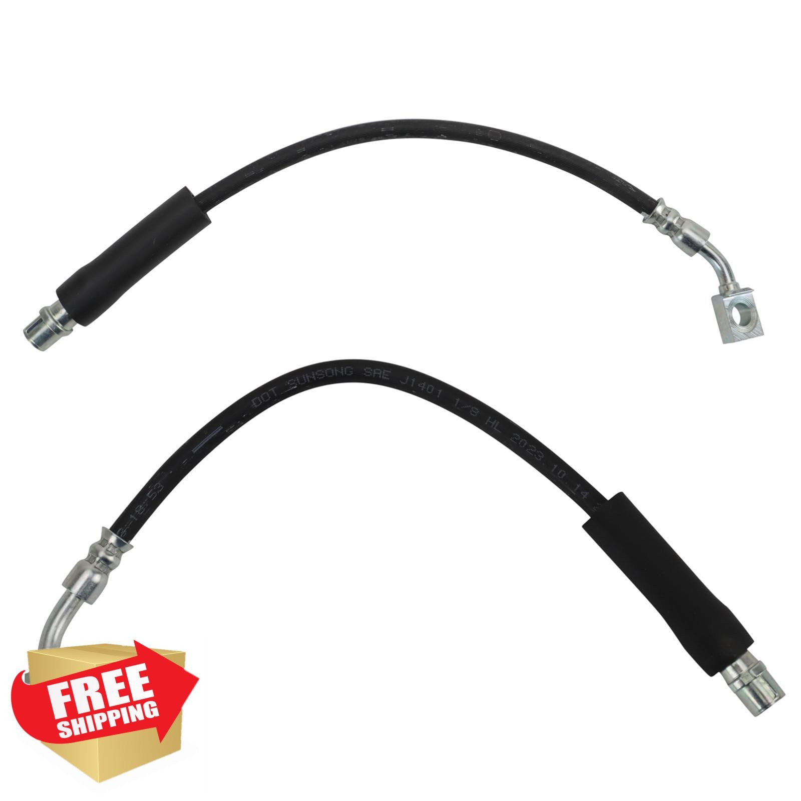 TRQ Rear Brake Hose 05-07 Chevrolet Malibu