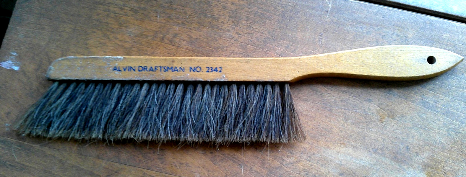 Vintage Drafting Draftsman NO. 2342 Brush - 100% Horse Hair - Wood Handle