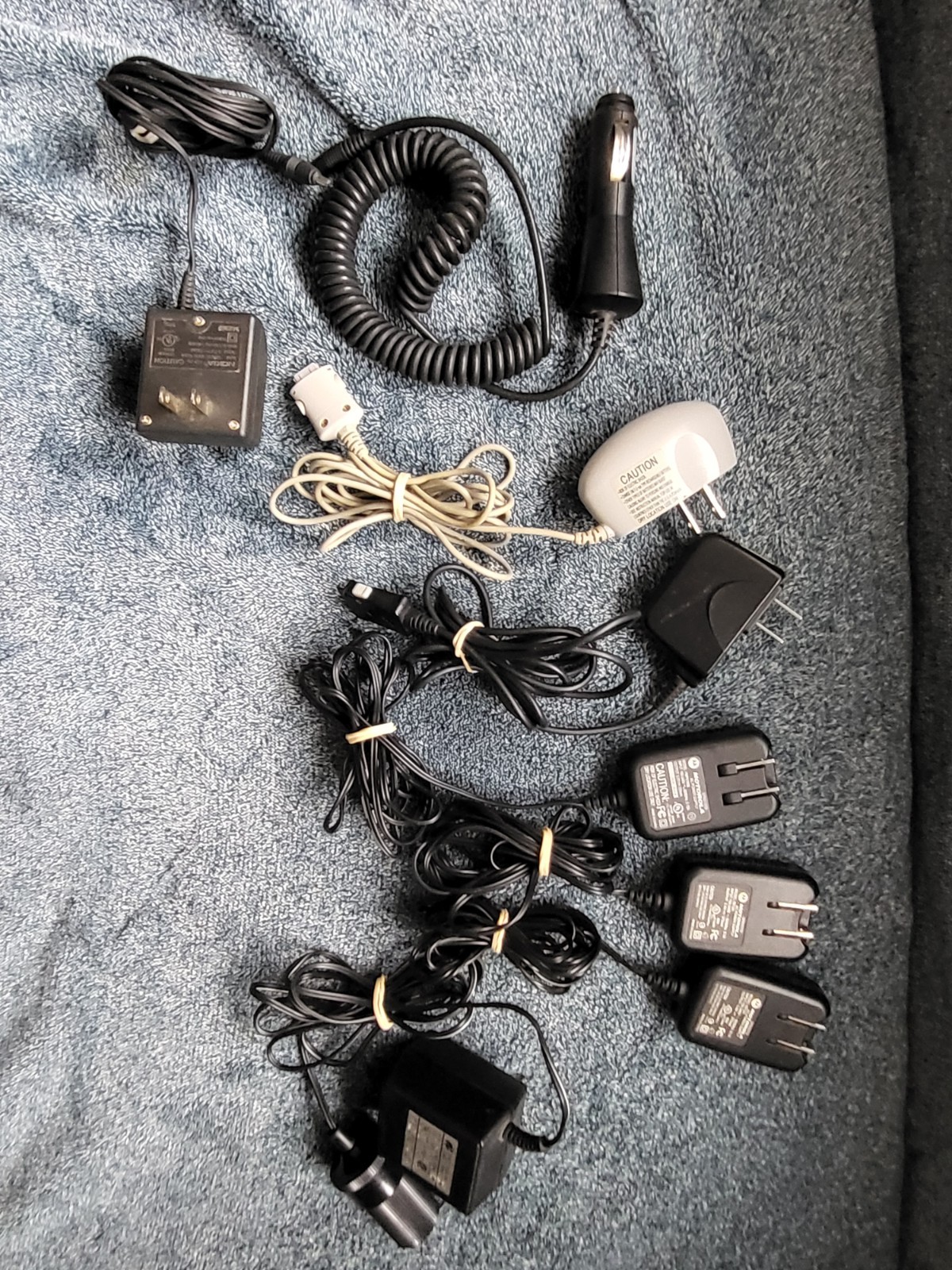 Lot Of 8 Vintage Cell Phine Chargers, Motorola, Samsung, ENG, Nokia 
