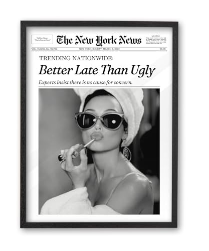  Premium Natural Black OAK Wood 16"L x 12"W Black Oak Wood Framed Hepburn