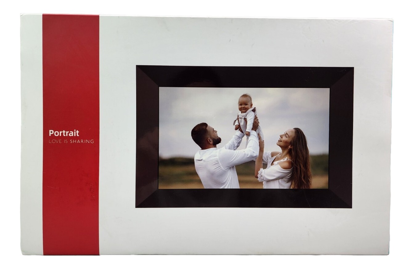 AEEZO Portrait 10.1" Wall Mountable WiFi Digital Photo Picture Frame Cloud 16GB