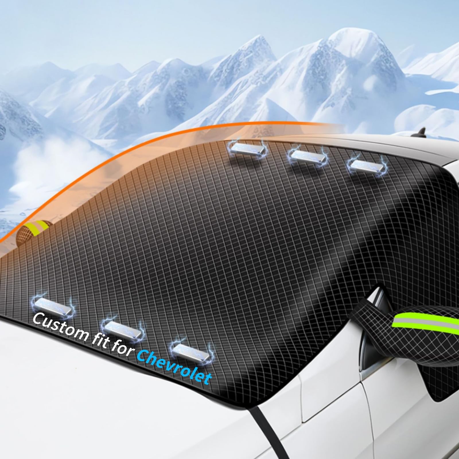 Custom fit for Chevrolet Windshield Snow Covers 8 Layers WAaterproof