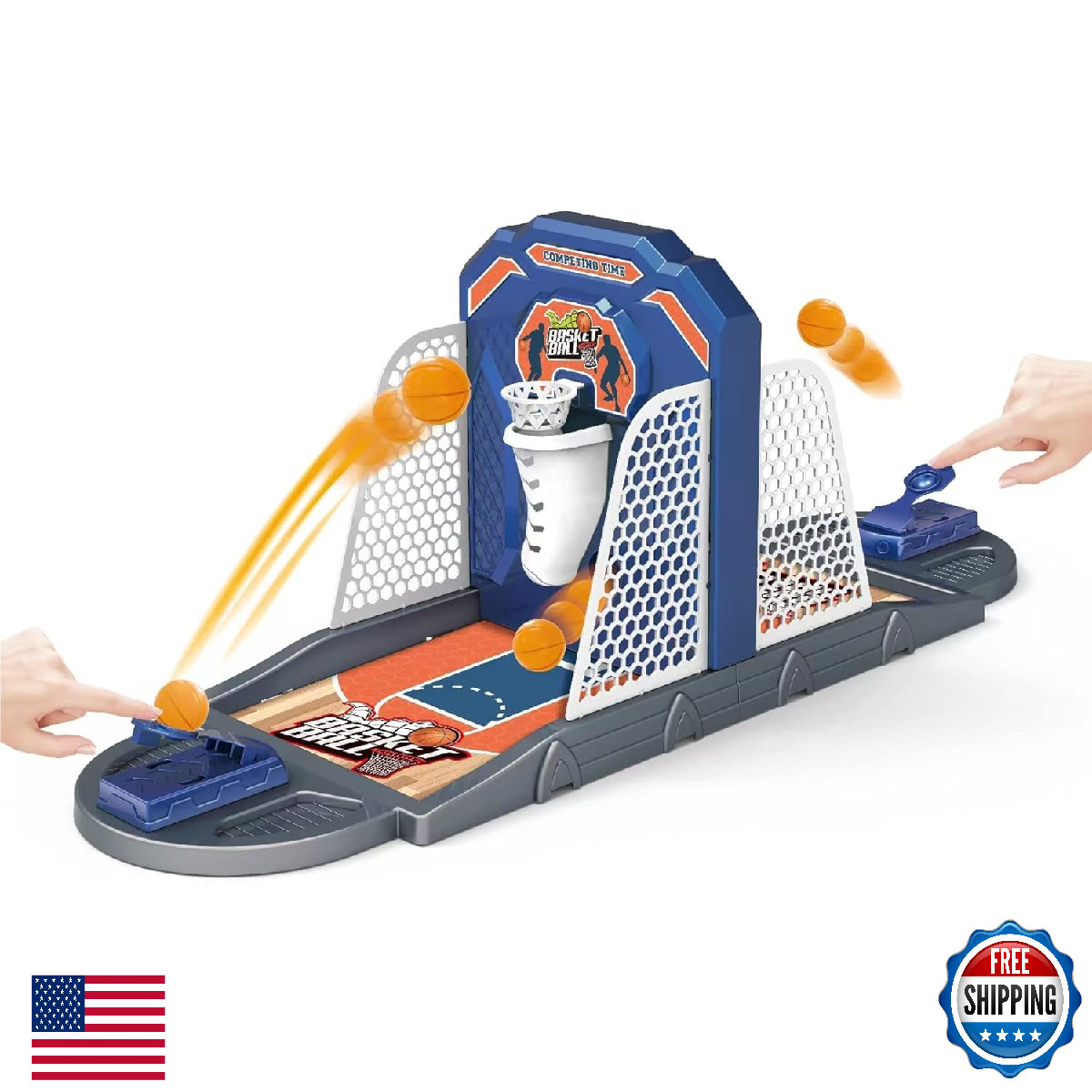 Odebiao Desktop Basketball Arcade Game, Finger Shoot, Auto-Scoring, Portable