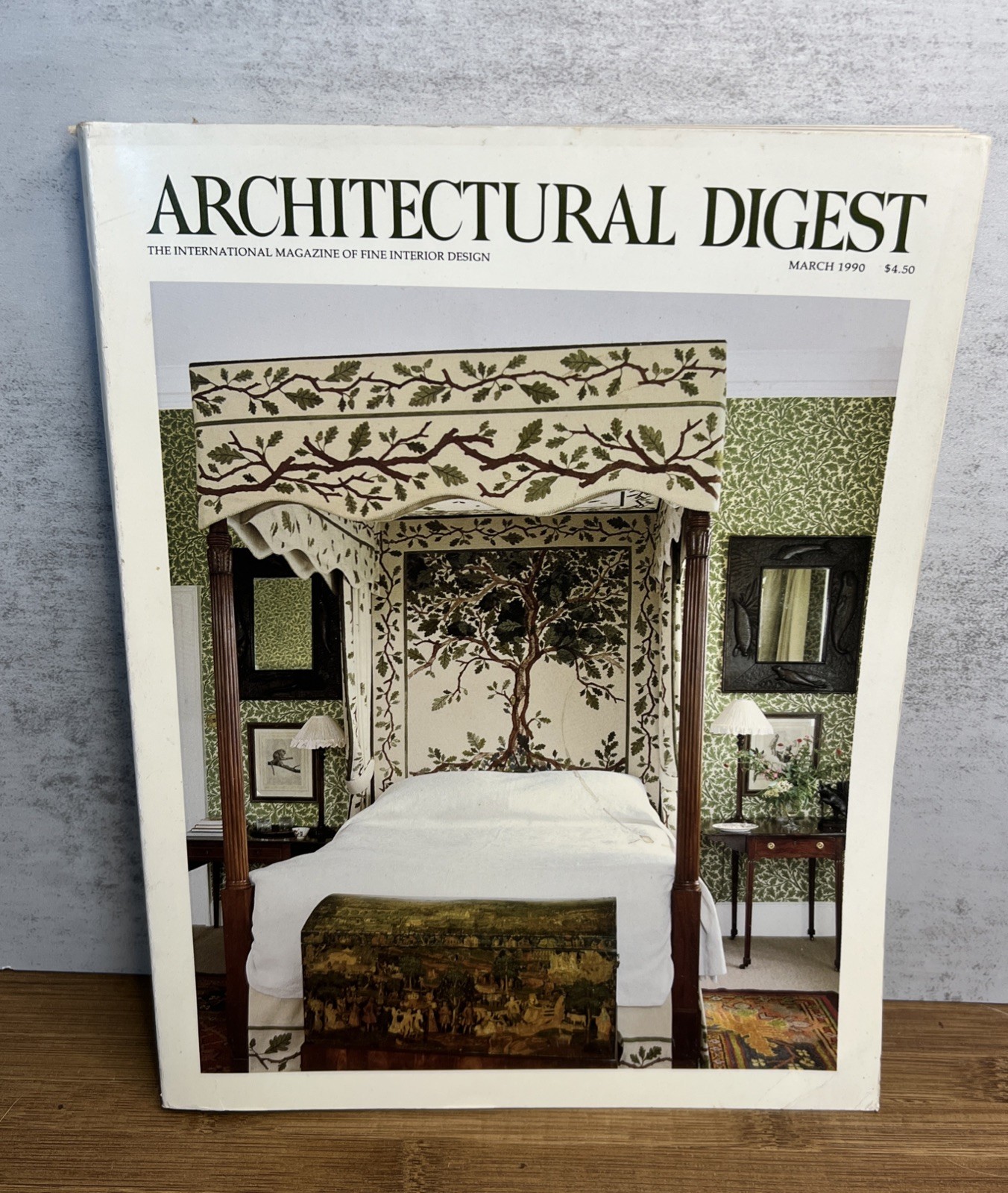 Architectural Digest Magazine March 1990 Vintage Ads 90s Cottagecore Design