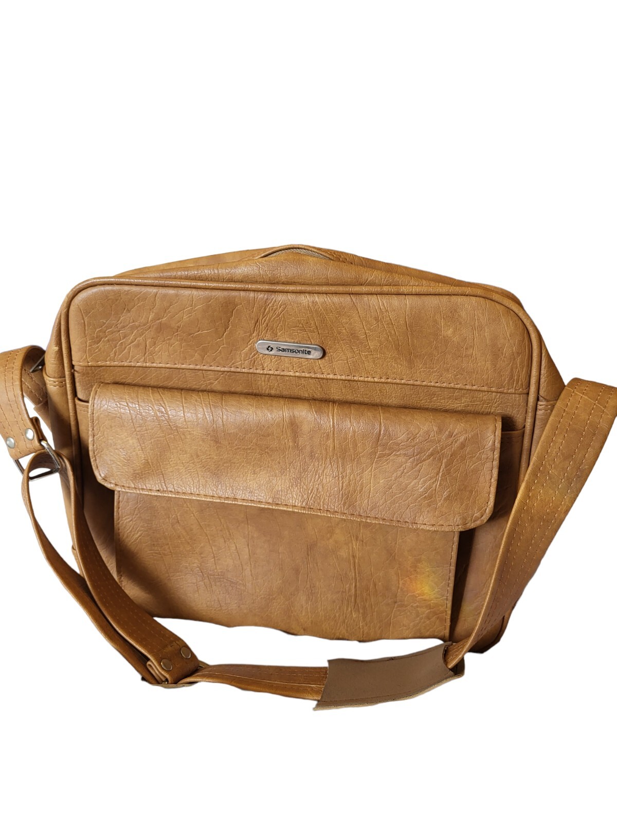 Vintage Samsonite Cordoba Messenger Bag Carry-on Luggage Suitcase Strap Leather