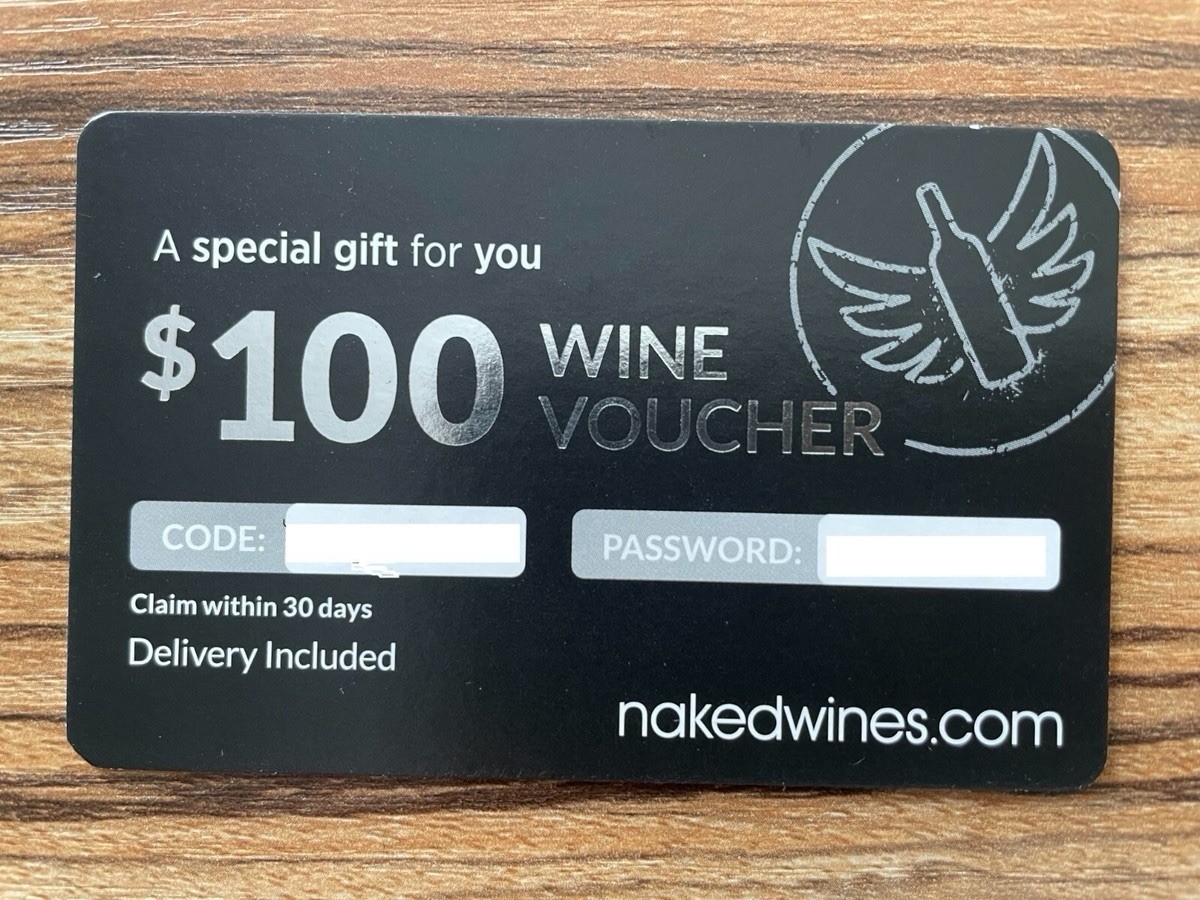 Naked Wines $100 wine voucher Digital product Food & Beverage No Expiration