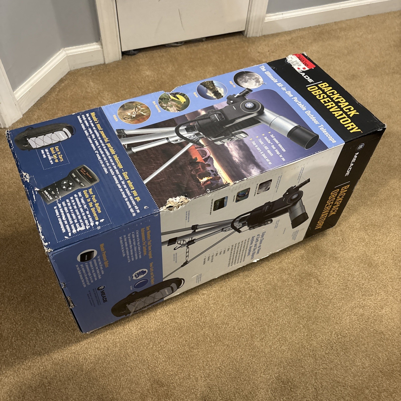 Meade ETX-80 Backpack Observatory Telescope (GOTO) New Opened Box Rare