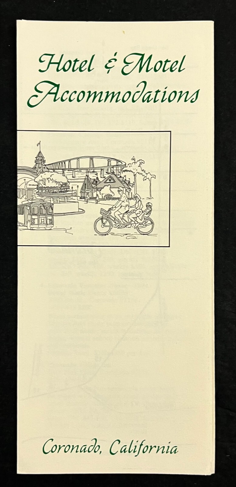 1990s Coronado California Hotel Motel Accommodations Vintage Travel Brochure