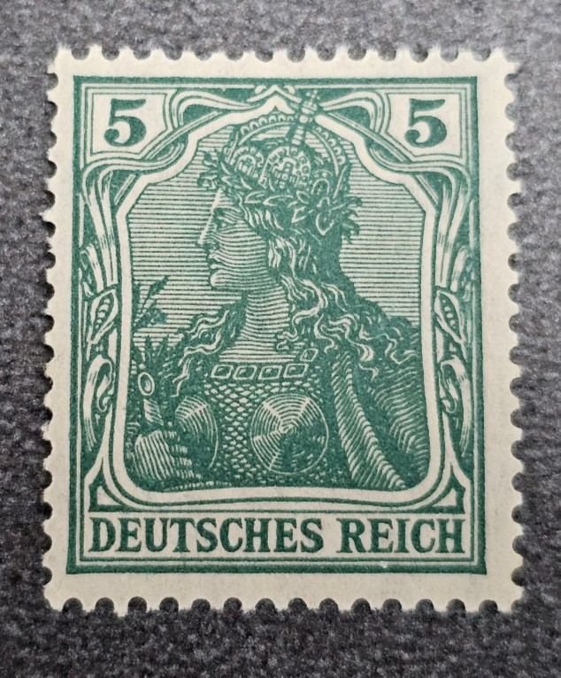 Stamp Germany Deutsches Reich Germania 5 Pfennig 1915 Mi. Nr. 85 [🇩🇪39461-17]