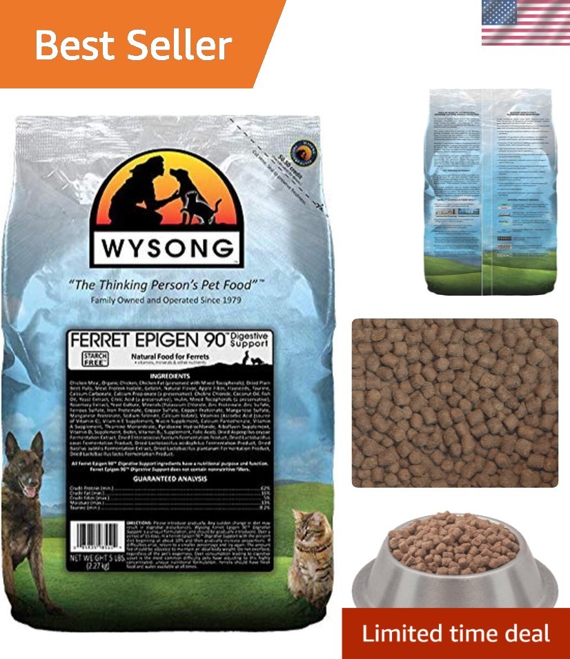 All Life Stages Ferret Food - Epigen 90 Digestive Support, 5 lbs of Goodness