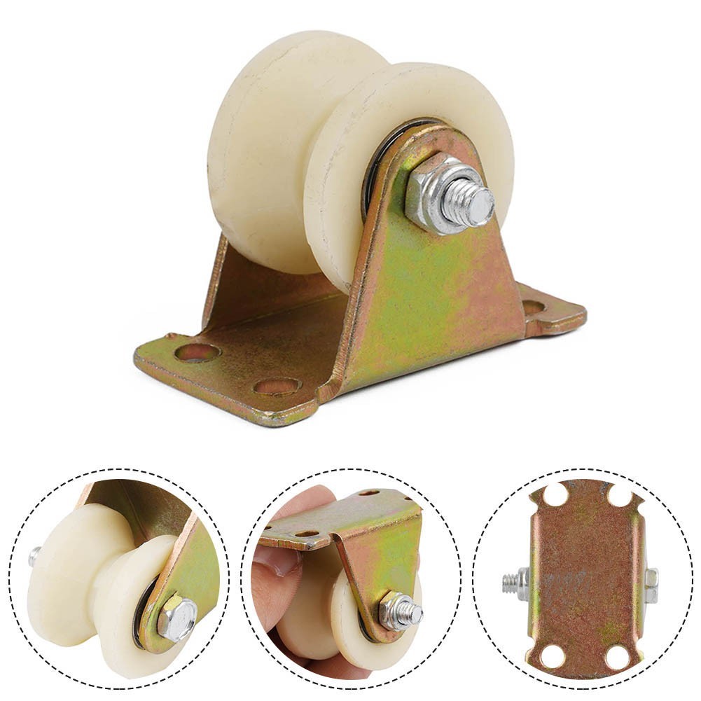 Grooved Roller Nylon Track Pulley V Nylon With Stand Grooved Heavy Duty