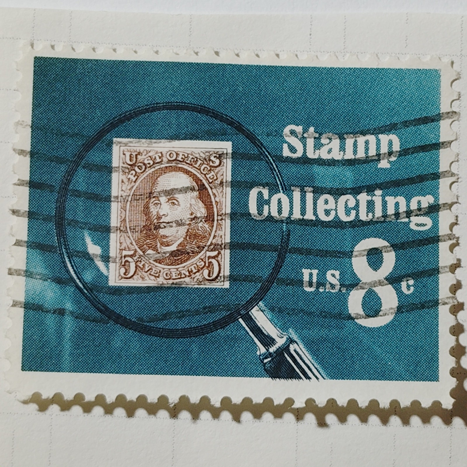 1972 US 8c Stamp Collecting Commemorative #1474 Used Cancelled Philately