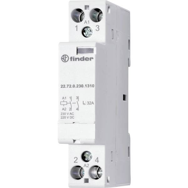 Finder 22.72.0.024.1517 Installation contactor 1 NC, 1 NA 230 V/AC, 400 V/A