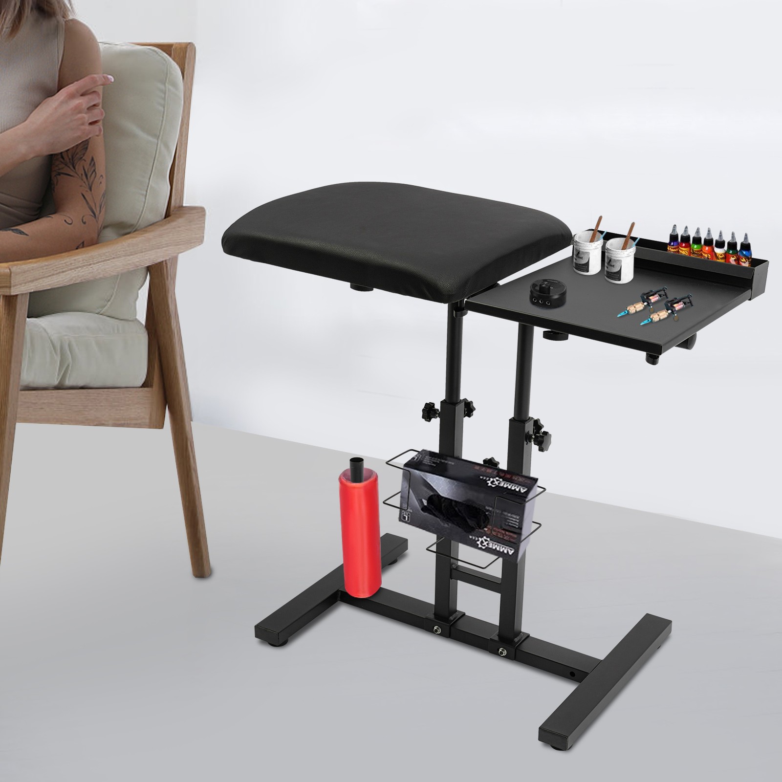 Arm Rest Stand With Workbench, Adjustable Height Arm Rest Stand, Arm Rest Stand