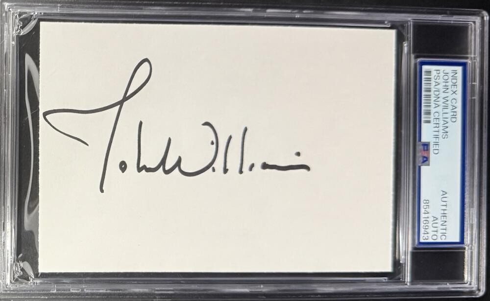 John Williams Star Wars Signed Autograph PSA/DNA Slabbed Encapsulated 3x5 Card 