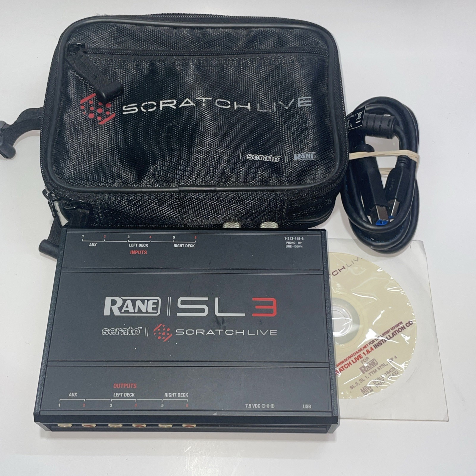 Rane SL3 Adovansed 24-Bit USB 2.0 Interface Serato Scratch Live Support