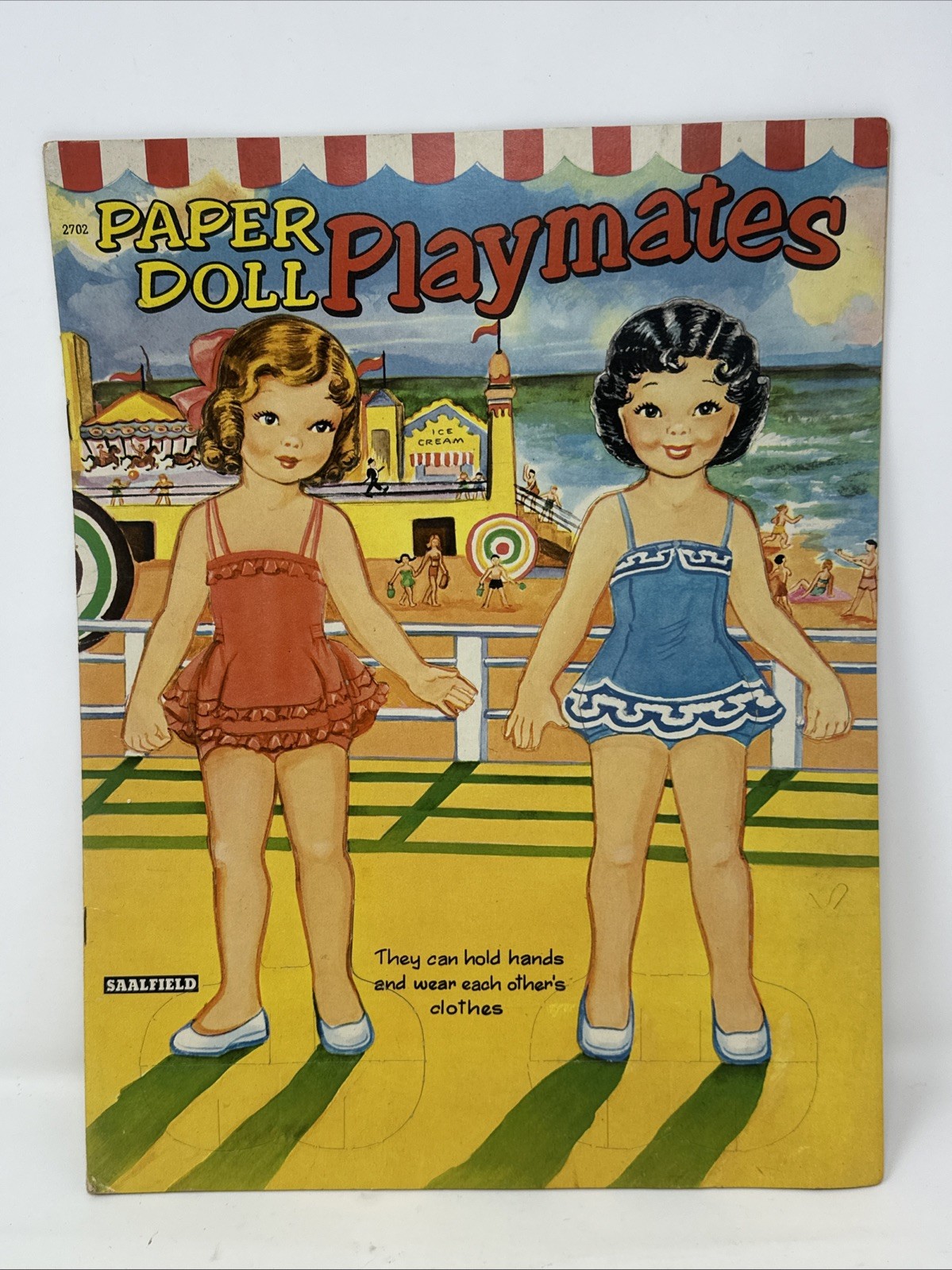 RARE Vintage Playmates Doll Book Paper Dolls Unused  Very Nice