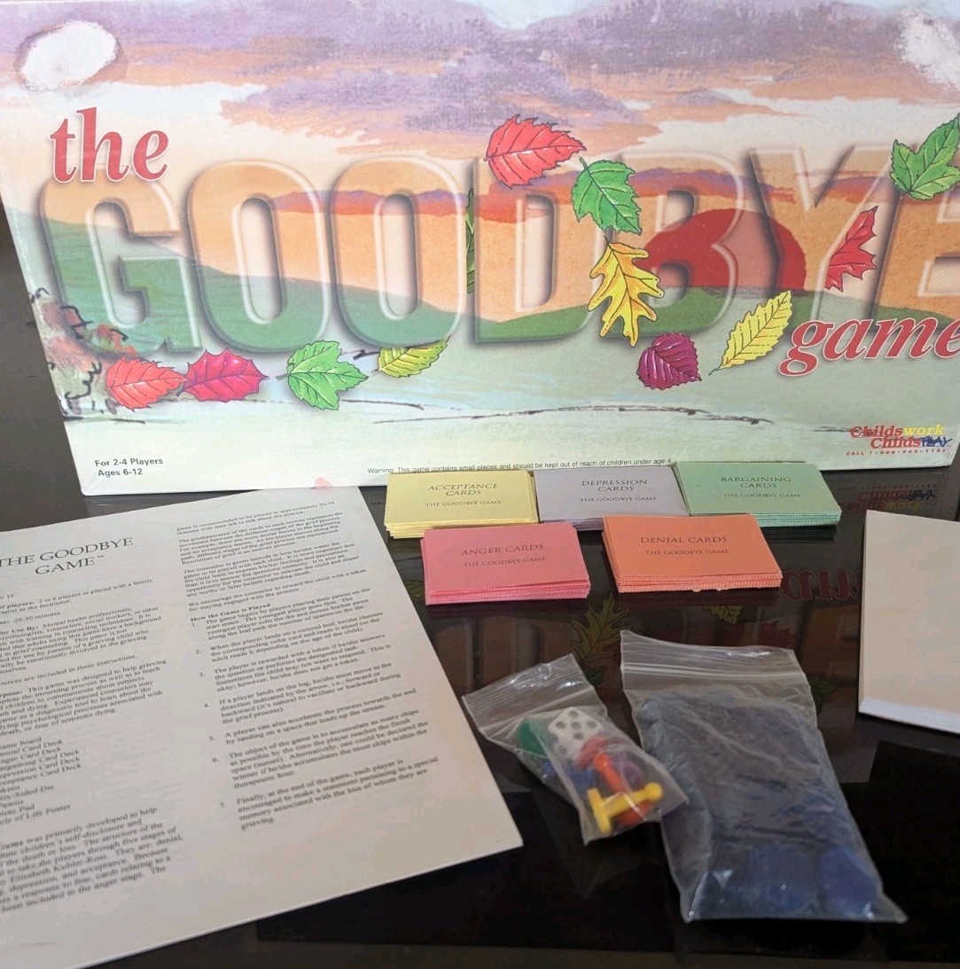 The Goodbye Game Grief Mourning & Death Aid Board Game 100% Complete SELF HELP
