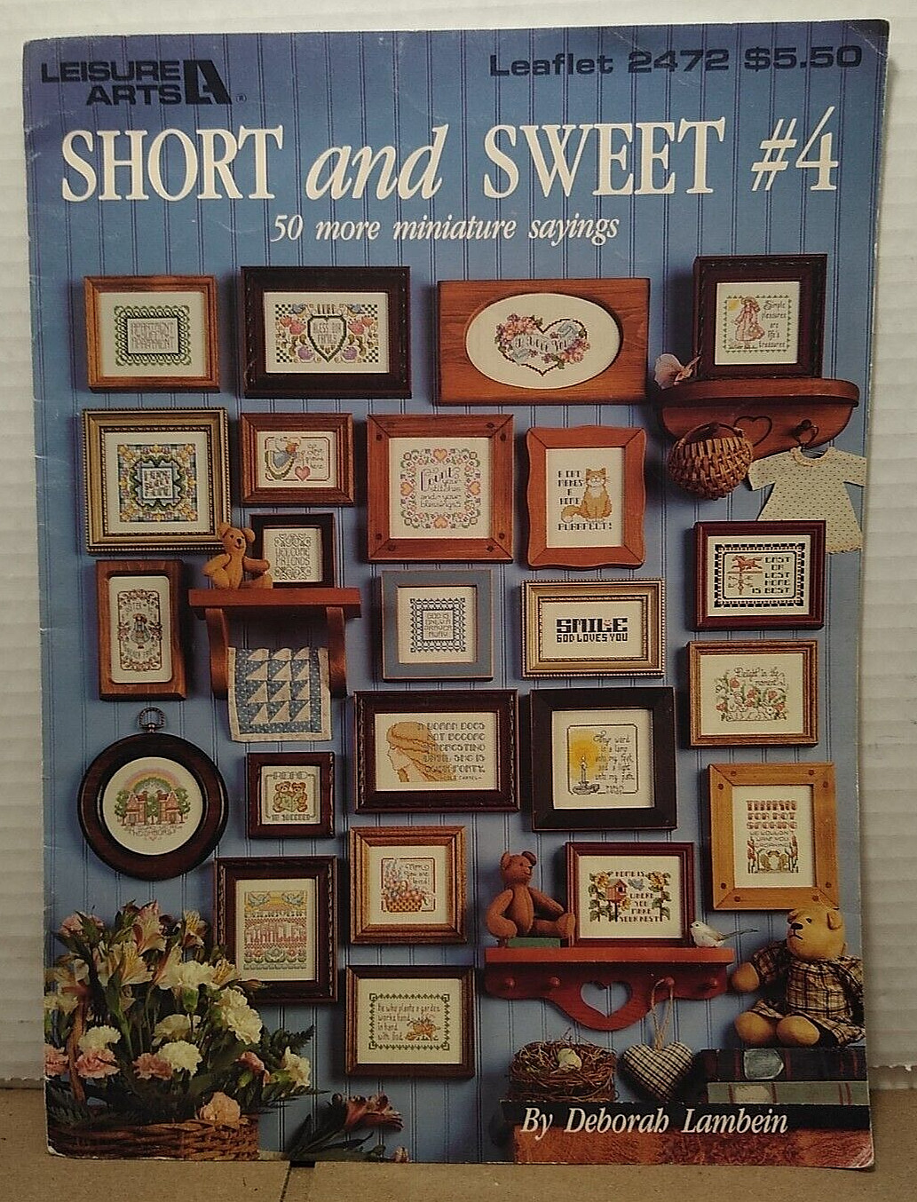 Short & Sweet #4 Leisure Arts Deborah Lambein 50 Miniature Sayings Leaflet #2472
