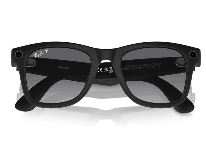 Ray-Ban Meta Wayfarer Smart Glasses Black RW4006-6019-GG Bluetooth Wi-Fi
