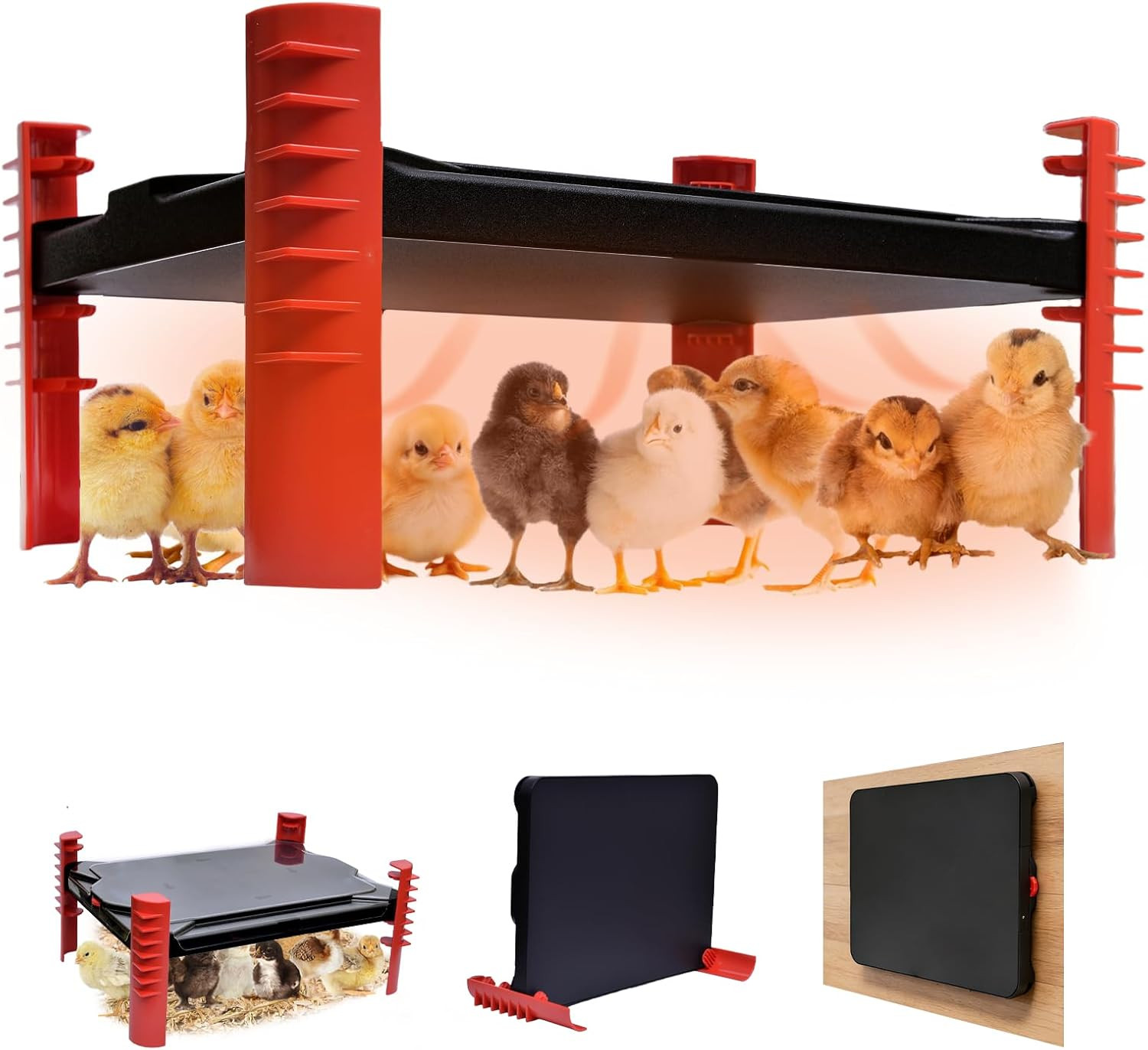 Smart Chicken Brooder Heater - Brooder Plate for 25 Chicks, 150W Adjustable Temp